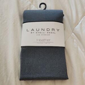 Laundry By Shelli Segal Gray Footed Tights. New In Package